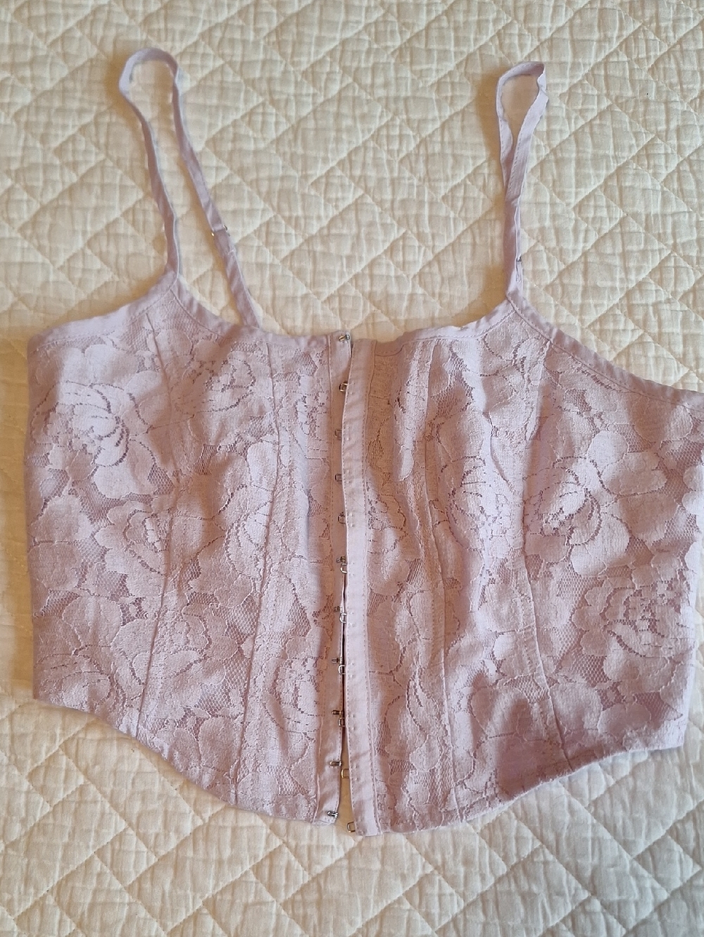 wild fable Lavender Smocked Tube Top Corset